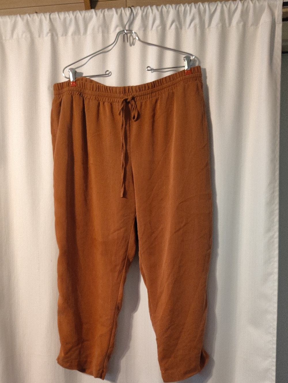 H&M Men's Rust Brown Drawstring Joggers